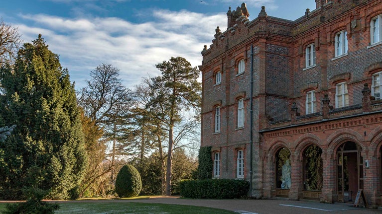 Exterior view of the front of Hughenden, Buckinghamshire